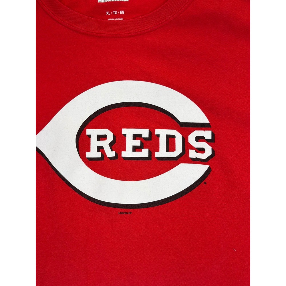MLB Cincinnati Reds Mens XL Red Short Sleeve Graphic T-Shirt Genuine Merchandise - Picture 2 of 8